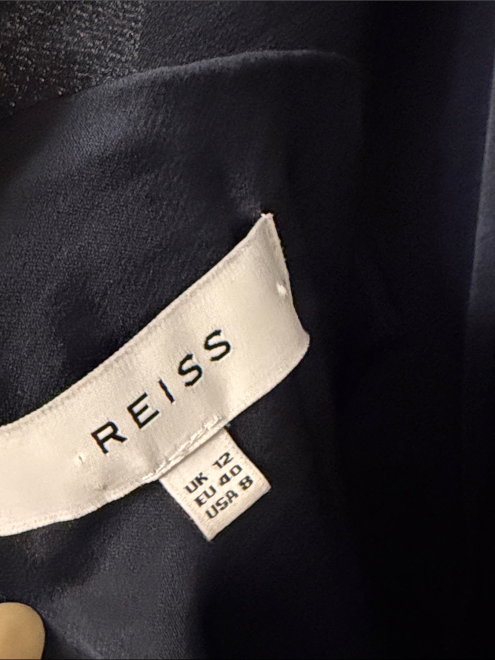 REISS OSTIA ONE SHOULDER SATIN MAXI DRESS, NAVY BLUE - Picture 10 of 11